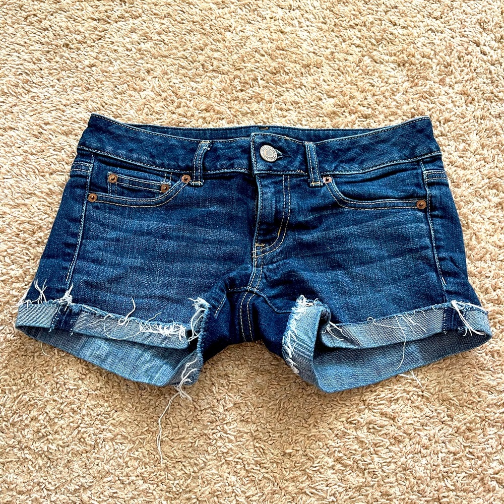 American Eagle stretch jean shorts size 2